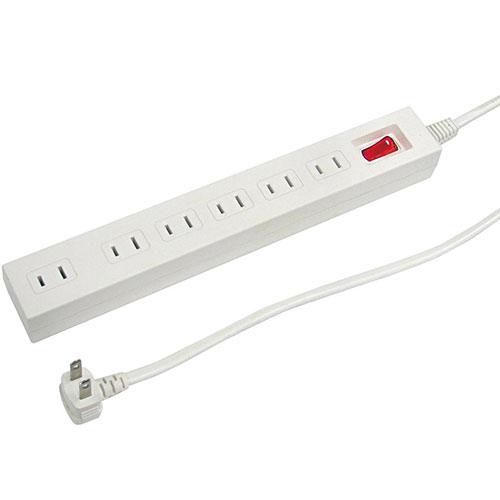 ヤザワコーポレーション 【10個セット】  集中スイッチ付節電タップ 6個口2m白(Y02612WHX10) 取り寄せ商品