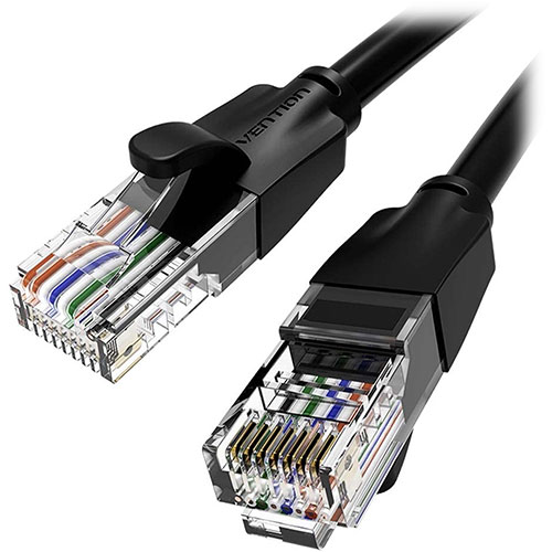 VENTION 【5個セット】  Cat.6 UTP LANケーブル 20m Black(IB-4885X5) 取り寄せ商品