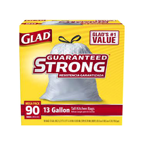 クロロックス 【90枚入り×4セット】  GLAD TALL KITCHEN DRAWSTRING グラッド 紐付きゴ(IGL0004X4) 取り寄せ商品