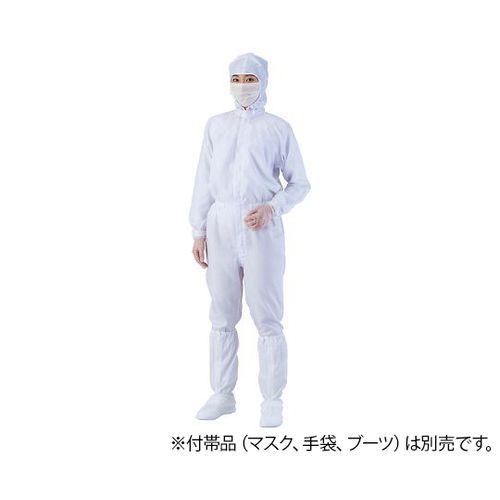 アズワン ＡＳ１４０３白５Ｌ フード一体ツナギ服 (1着) 取り寄せ商品