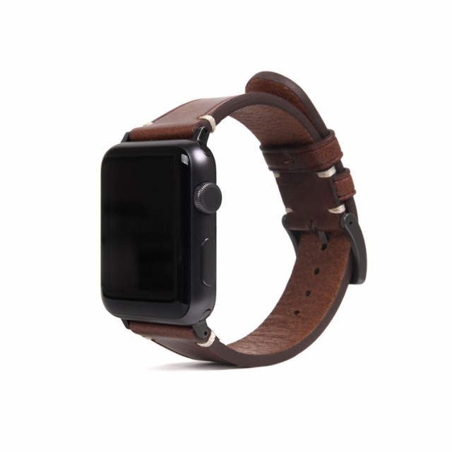 SLG Design Apple Watch バンド 42mm/44mm用 Italian Buttero Leather ブラウン(SD18381AW) 仕入先在庫品
