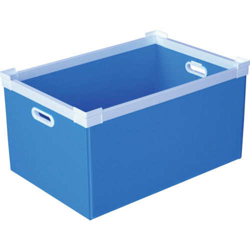 国盛化学 プラダン NSコンテナ 75L(SWコーナー)ライトブルー 1個(78502-NS75L-LB) 取り寄せ商品