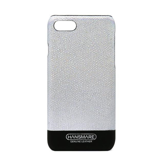 ＨＡＮＳＭＡＲＥ 2020 iPhone SE/8/7 LEATHER SKIN CASE Ⅱ シルバー(HAN8254i7) 仕入先在庫品