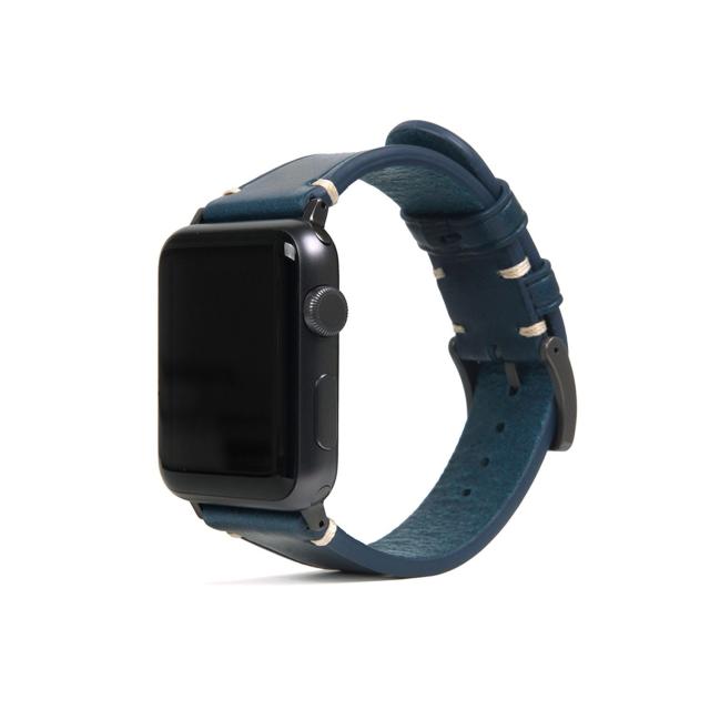 ＳＬＧ Ｄｅｓｉｇｎ Apple Watch バンド 38mm/40mm用 Italian Buttero Leather ブルー(SD18384AW) 仕入先在庫品