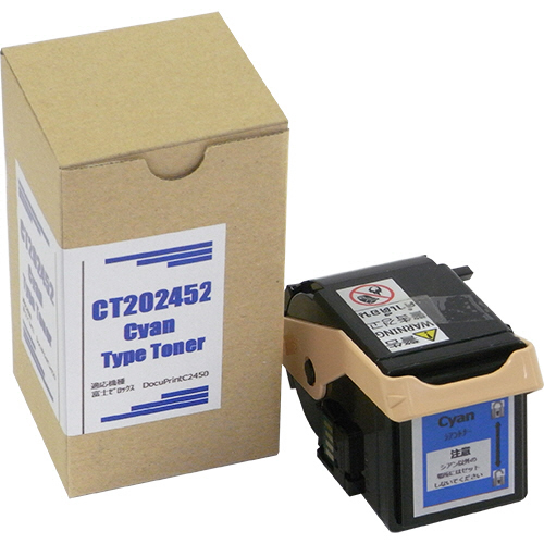 トナーカートリッジ CT202452 汎用品 シアン 1個(CT202452ﾊﾝﾖｳﾋﾝ) 取り寄せ商品