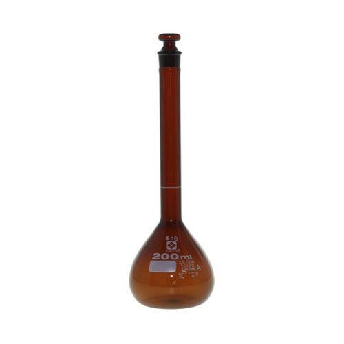 アズワン メスフラスコ 茶 200mL カスタムA JCSS校正付 (1個)(1-8659-07-24) 取り寄せ商品 14,737円