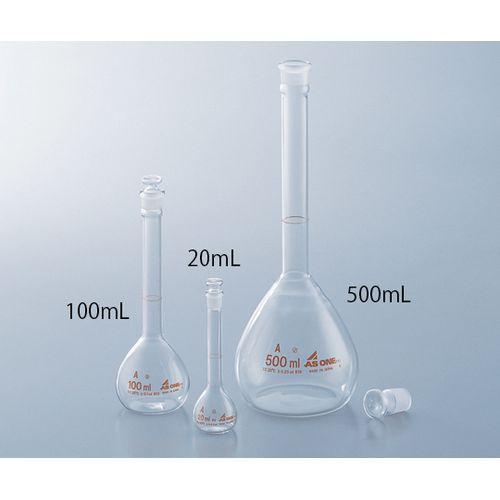 メスフラスコ 白 250mL JCSS校正証明書付 (1個)(1-8564-08-24) 取り寄せ商品