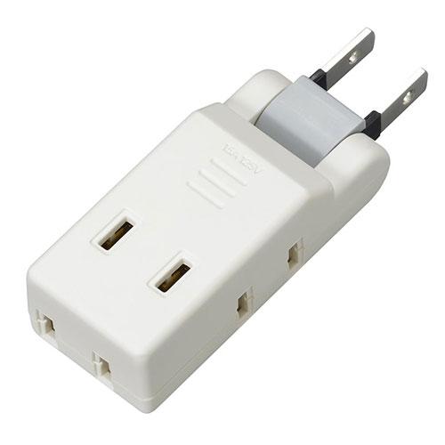 ヤザワコーポレーション 【20個セット】  極小コーナータップ 4個口 ホワイト(Y02CM400WHX20) 取り寄せ商品