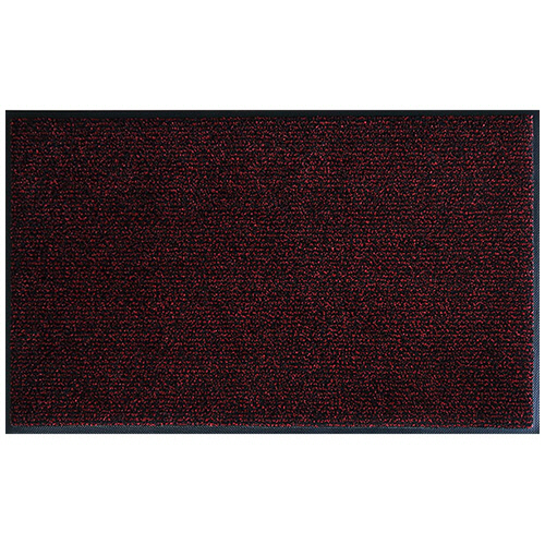 クリーンテックス・ジャパン 玄関マット アイアンホース(ストライプ) 900×1200mm ブラック･スカーレット 1枚(BY00019) 取り寄せ商品