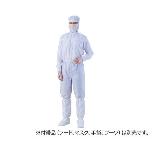アズワン 白５Ｌ 異物混入対策ツナギ服腰裏付 (1着) 取り寄せ商品