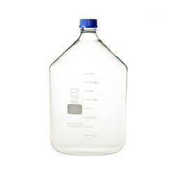 DWK Life Sciences ねじ口瓶丸型白（デュラン（R）） 青キャップ付 10000mL (1本)(4589988598496) 目安在庫=△の通販は