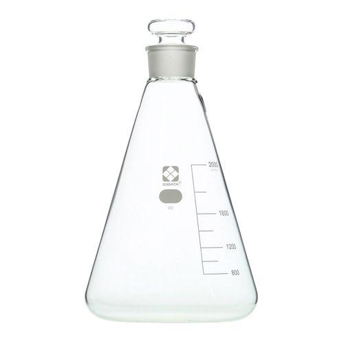 柴田科学 共栓三角フラスコ（目安目盛付き） 2000mL (1個)(6-016-20) 取り寄せ商品