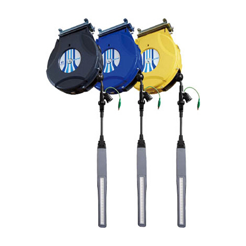 日平機器 リール LEDランプリール 10m 青 1台(HEP-610EV-BL) 取り寄せ商品