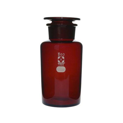 柴田科学 共通摺合わせ広口試薬瓶 茶褐色 1000mL (1本)(4582110995767) 取り寄せ商品