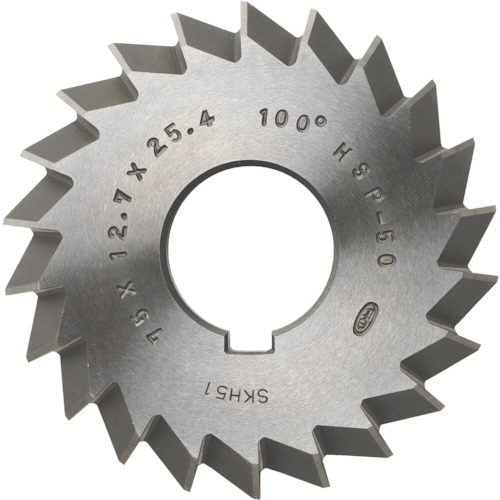 フクダ精工 ダブルアングルカッター 100°×75×8×25.4 1枚(WAC-100X75X8X25.4) 取り寄せ商いもの