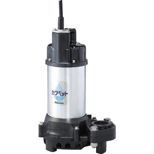 川本製作所 排水用樹脂製水中ポンプ(汚水用) 非自動運転形 60Hz 三相200V 1台(WUP4-506-0.75) 取り寄せ商品
