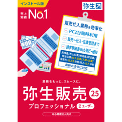 弥生 弥生販売 25 プロフェッショナル 2U 通常版 ＜インボイス制度対応＞(対応OS:その他)(HWAU0001) 目安在庫=△