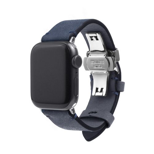 abbi SIGNATURE MARGOTイタリアンレザーバンド for Apple Watch 49/46/45/44mm ネイビー(ABS27685AW) 取り寄せ商品