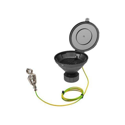 SCAT 廃液回収用ロート（導電タイプ） フタ、ふるい S60・S61 318960 (1セット) 取り寄せ商品