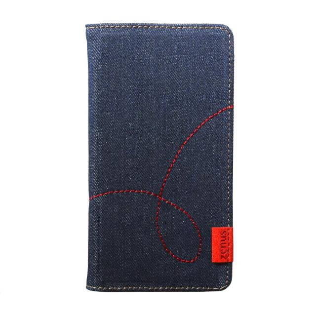 ZENUS 多機種対応スライド式マルチケース Denim Stitch Diary Mサイズ(Z12481) 仕入先在庫品