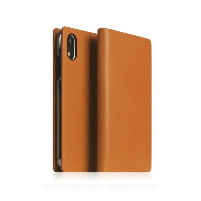 SLG Design iPhone XR Calf Skin Leather Diary キャメル(SD13707i61) 取り寄せ商品