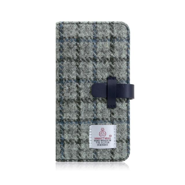 ＳＬＧ Ｄｅｓｉｇｎ iPhone XS Max Harris Tweed Diary グレー×ネイビー(SD13752i65) 仕入先在庫品
