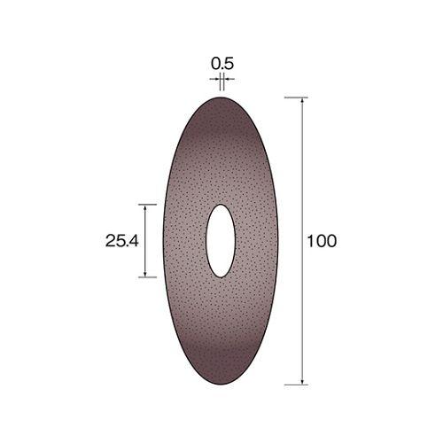 ミニター レジンボンドダイヤモンドブレード 100×0.5t MC4101(61-3892-28) 取り寄せ商品