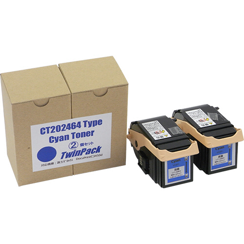 トナーカートリッジ CT202464 汎用品 シアン 1箱(2個)(CT202464ﾊﾝﾖｳﾋﾝ) 取り寄せ商品 15,594円