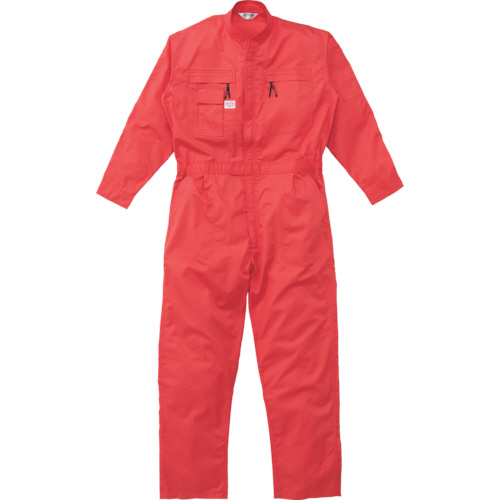 山田辰 ツナギ服 Sサイズ レッド 1着(5750-RE-S) 取り寄せ商品