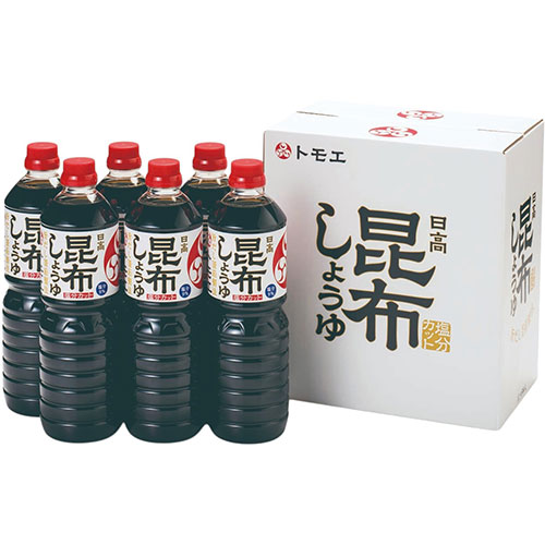トモエ 【2セット】  昆布しょうゆギフト 【日高昆布しょうゆ塩分カット/1L×6】(FUJI-530664949X2) 取り寄せ商品