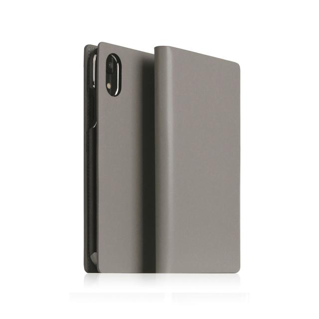 ＳＬＧ Ｄｅｓｉｇｎ iPhone XR Calf Skin Leather Diary グレー(SD15470i61) 仕入先在庫品