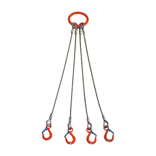 大洋製器工業 大洋 4本吊 ワイヤスリング 1.6t用×2m 1個(4WRS1.6TX2) 取り寄せ商品