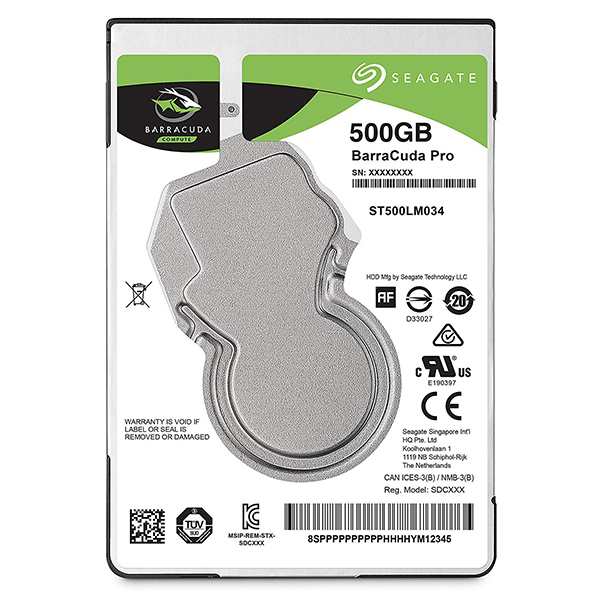 Ｓｅａｇａｔｅ Seagate BarraCuda 2.5 500GB 内蔵HDDハードディスク メーカー2年保証 SATA(ST500LM034)  目安在庫=△ PCパーツ