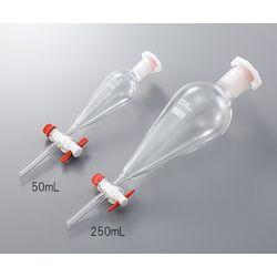 分液ロート 樹脂栓付き 500mL (1個)(4582110970849) 取り寄せ商品