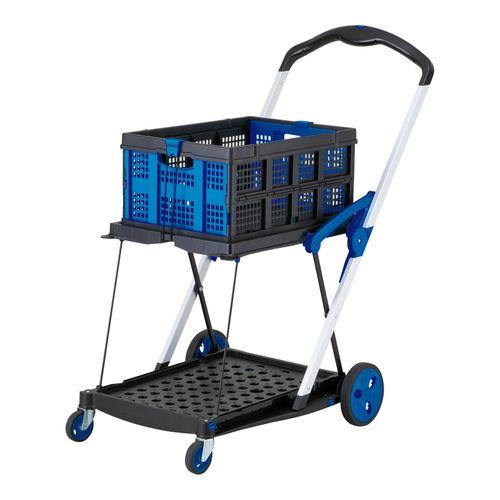 アズワン 折り畳み2段台車（コンテナ付き） (1個)(4-3857-01) 取り寄せ商品 14,916円