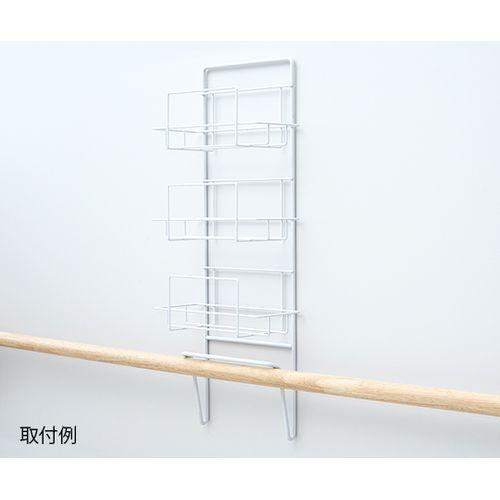 ナビス（アズワン） ボックスホルダー 横置き3段 手すり型 277×131×722mm (1個)(7-3596-03) 目安在庫=○の通販は
