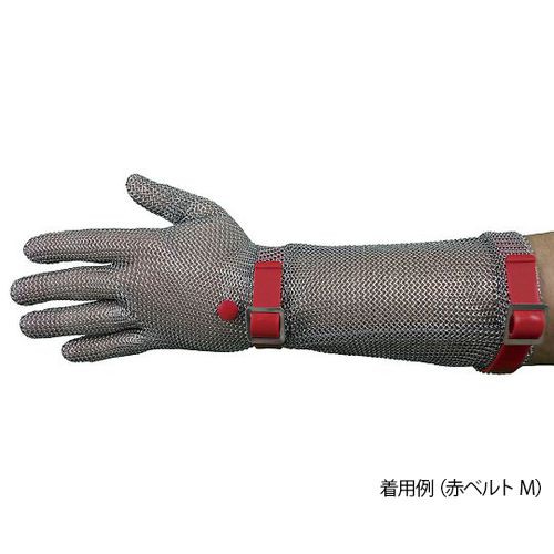 Manulatex ステンレスメッシュ手袋（ロングカフ）　白ベルト　S (1枚)(0GCM.131.22.000.) 目安在庫=△