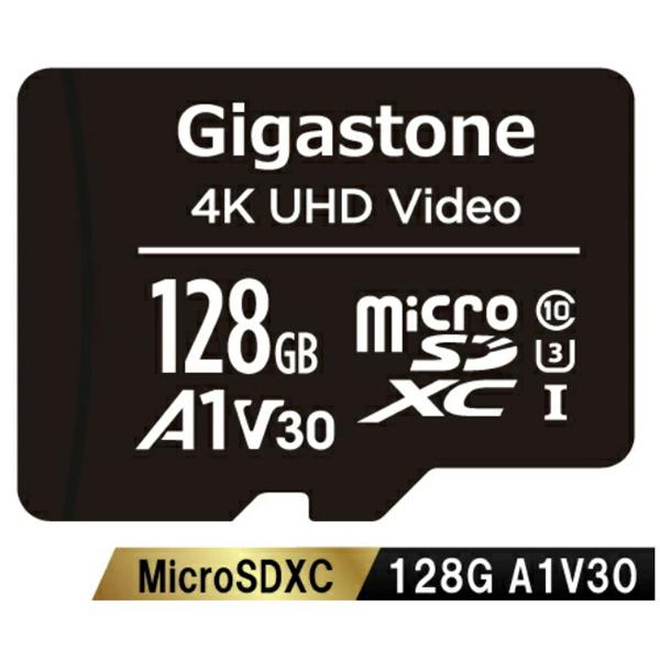 Gigastone microSDXCカード 128GB SDカードケース付き UHS-I U1 A1 V30スペック 最大(GJMX-128GV3A1) 取り寄せ商品