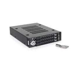 Cremax 3x 2.5インチ SATA&SAS HDD/SSD搭載用モバイルラック 3.5インチ黒(MB993SK-B) 取り寄せ商品