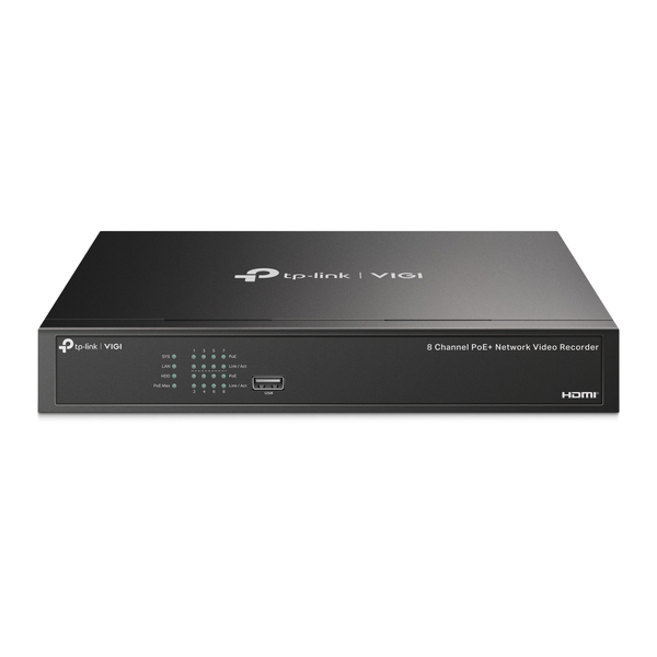 TP-LINK VIGI8チャンネルPoE+ネットワークビデオレコーダー(VIGI NVR1008H-8P(UN)) 取り寄せ商品