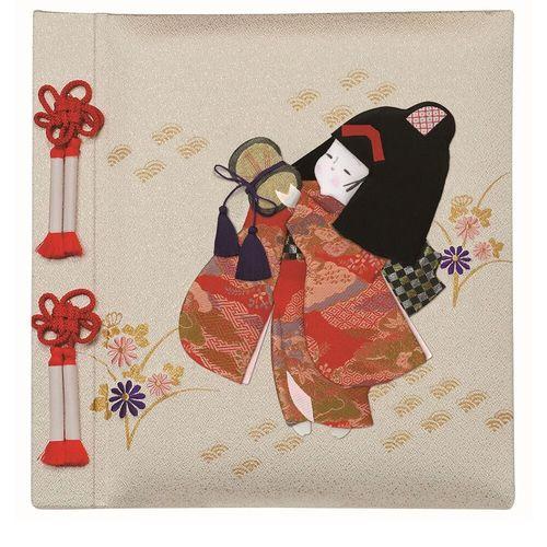 ナカバヤシ フエルアルバム誕生用１００年台紙　京人形　女の子(ｱH-LB-121-1) 取り寄せ商品