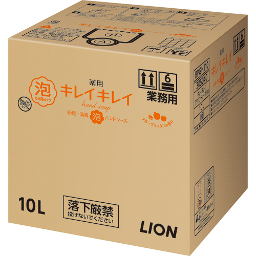 ライオン キレイキレイ 薬用 泡ハンドソープ フルーツミックスの香り 業務用 10L 1箱(BPGHJ10) 取り寄せ商品