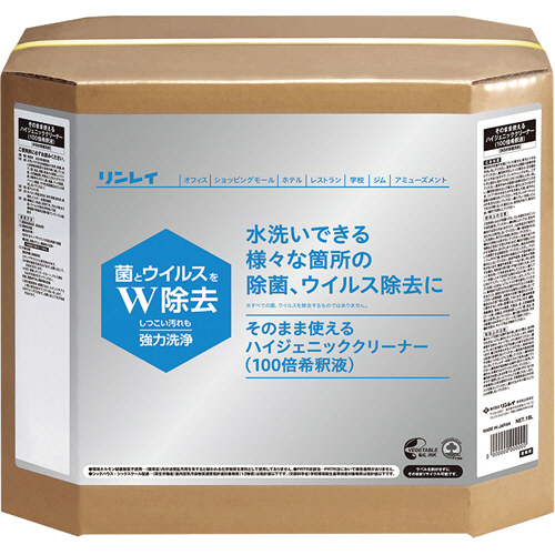 リンレイ そのまま使えるハイジェニッククリーナー 18L 1箱(725780) 取り寄せ商品