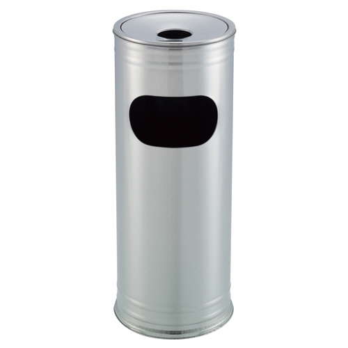 テラモト ステンレス屑入れ付き灰皿 J902H 1台(SU-237-812-0) 目安在庫=○