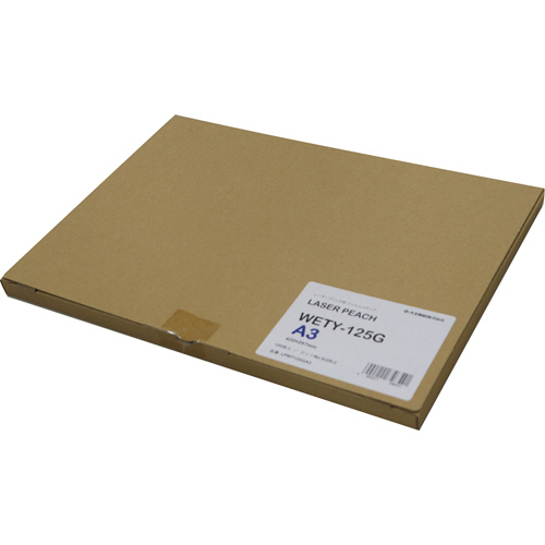 大王製紙 レーザーピーチ グロス WETY-125G A3 1冊(100枚)(4902011346541 x1) 取り寄せ商品