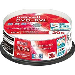 Maxell 録画用DVD-RW 標準120分 1-2倍速 ワイドプリンタブルホワイト