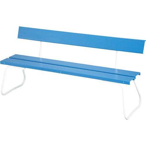 山崎産業 コンドル 屋内外用 樹脂ベンチ 背付ECO NO1800 1台(YB-95Z-PC) 目安在庫=○