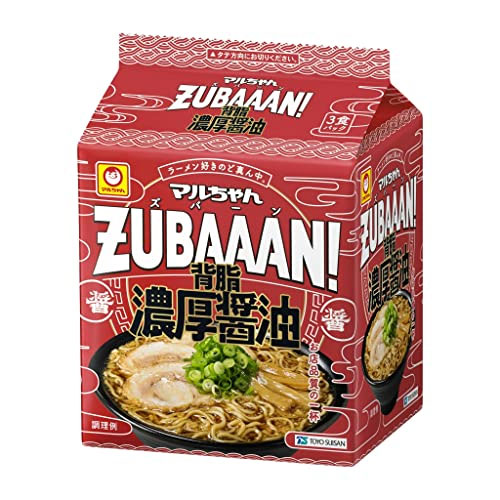 東洋水産 マルちゃんＺＵＢＡＡＡＮ背脂濃厚醤油３食（27個）(4901990514057 x27) 取り寄せ商品