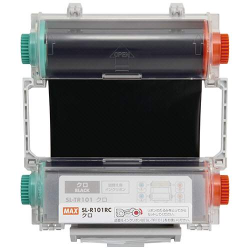 マックス ビーポップ 100タイプ インクリボン 60m 黒 1個(SL-R101RCｸﾛ) 取り寄せ商品