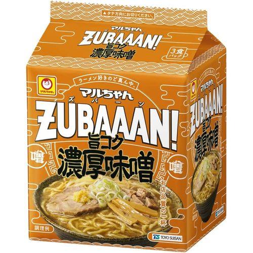 東洋水産 マルちゃん ＺＵＢＡＡＡＮ 濃厚味噌 ３食（27個）(4901990514088 x27) 取り寄せ商品